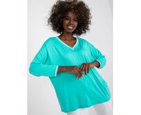 Dámská halenka z viskózy INNA tyrkysová Tyrkysová, L/XL