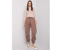 Dámské tepláky Esher RUE PARIS hnědé Hnědá, L/XL