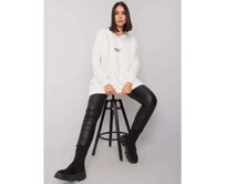 Dámská tunika melanžová plus size bavlněná RAELLA ecru Ecru, Univerzální