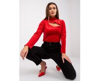 Dámská halenka s výstřihem KIGALIčervená Červená, Univerzální