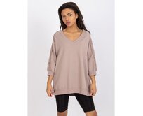 Dámská halenka pro všední den Leja RUE PARIS tmavě béžová Vícebarevný, L/XL