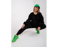 Dámská souprava s kalhotami s vysokým pasem RENATA černá Černá, S/M