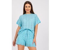 Dámská souprava s krátkými rukávy SHORTY modrá Modrá, Univerzální