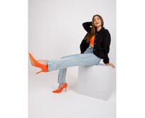 Dámská mikina na zip bez kapuce bavlněná ZUZANNA černá Černá, Univerzální