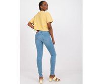 Dámské džíny skinny fit RUE PARIS modré Modrá, XS