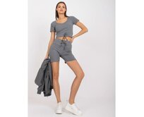 Dámská souprava melanžová třídílná ARI tmavě šedá Tmavě šedá, L/XL