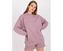 Dámská mikina basic oversize BASE růžová Růžová, S/M
