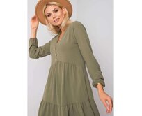 Dámské šaty Caroll SUBLEVEL khaki Khaki, M/L