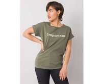 Dámské tričko s nápisem SANIYAH khaki Khaki, Univerzální