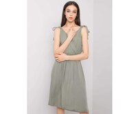 Dámské šaty Delilah OCH BELLA khaki Khaki, M