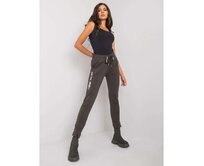 Dámské tepláky s nápisem PEYTON tmavé khaki Khaki, S