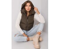 Dámská vesta prošívaná GIZELLE khaki Khaki, L/XL