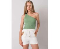 Dámský top na jedno rameno HAISLEY khaki Khaki, Univerzální