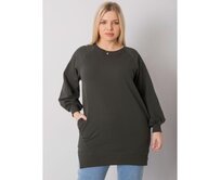 Dámská halenka plus size TOLEDO tmavě khaki Khaki, Univerzální