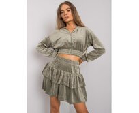 Dámská souprava se sukní LETTA světle khaki Khaki, L/XL