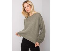 Dámská mikina s kapucí prošívaná KERSTINE khaki Khaki, S/M