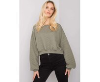 Dámská mikina prošívaná CRYSTAL khaki Khaki, S/M