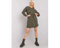 Dámské šaty oversize Kelbi RUE PARIS khaki Khaki, S/M