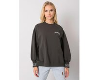 Dámská mikina s kapucí LAYLIN tmavě khaki Khaki, Univerzální