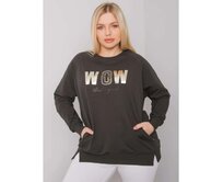 Dámská halenka s dlouhým rukávem plus size HOLDENVILLE tmavě khaki Khaki, Univerzální