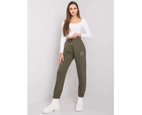 Dámské tepláky s nápisem LILY světlé khaki Khaki, S/M