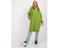 Dámská mikina basic Betty RUE PARIS zelená Khaki, S/M