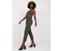 Dámské kalhoty MOOREA khaki Khaki, S