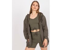 Dámská souprava třídílná bavlněná MONICA khaki Khaki, S/M