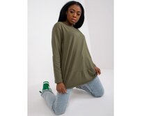 Dámská halenka b avlněná RENATA khaki Khaki, Univerzální