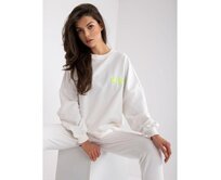Dámská tepláková souprava dvoudílná bavlněná VALERIE bílá Bílá, L/XL