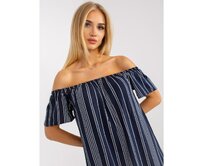 Dámské šaty pruhované FRESH MADE námořnicky modré Námořnická modrá, M