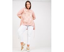 Dámská halenka plus size volného střihu bavlněná TRIA růžová Růžová, Univerzální
