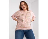 Dámská halenka plus size MARA růžová Růžová, Univerzální
