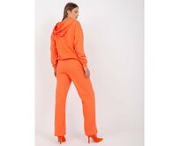 Dámská souprava tepláková s širokými kalhotami CARLIE oranžová Oranžová, S/M