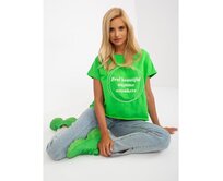Dámská halenka s výšivkou INNA světle zelená Zelená, Univerzální