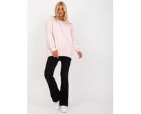 Dámská mikina bez kapuce NIKKOLE světle růžová Růžová, M