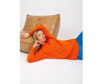 Dámský svetr kostkovaný oversize RUE PARIS oranžový Oranžová, Univerzální