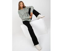 Dámský svetr s krátkým rukávem ALENA světle zelený Khaki, S
