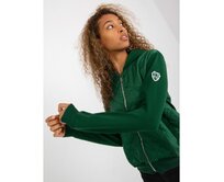 Dámská bunda/mikina bomber RUE PARIS tmavě zelená Tmavě zelená, S/M