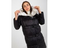 Dámská bunda 2v1 s odepínacími rukávy péřová zimní SPLIT černá Černá, XL