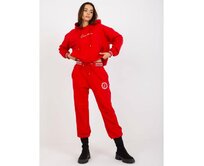 Dámská souprava s mikinou s kapucí RAHEL červená Červená, S/M