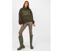 Dámská mikina s potiskem LADY khaki Khaki, S/M