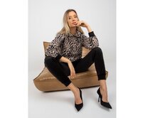 Dámský set s potiskem RUE PARIS béžovo-černý Vícebarevný, L