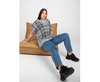Dámská vesta plus size s výstřihem do V BENYCE šedá Šedá, 40