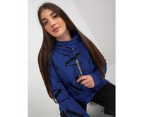 Dámská mikina s písmeny plus size KRYSTLE tmavě modrá Námořnická modrá, Univerzální