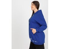 Dámská mikina plus size bez zipu s nápisem SADIE tmavě modrá Námořnická modrá, Univerzální