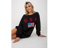 Dámská mikina s potiskem DARCIE černá Černá, Univerzální