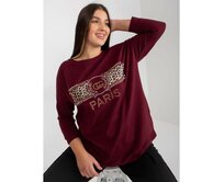 Dámská halenka plus size LISELE tmavě fialová Vícebarevný, Univerzální