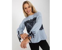 Dámská halenka s vázáním VIDA světle modrá Světle modrá, 40