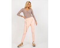 Dámské tepláky se zipem MONROE broskové Broskvová, M